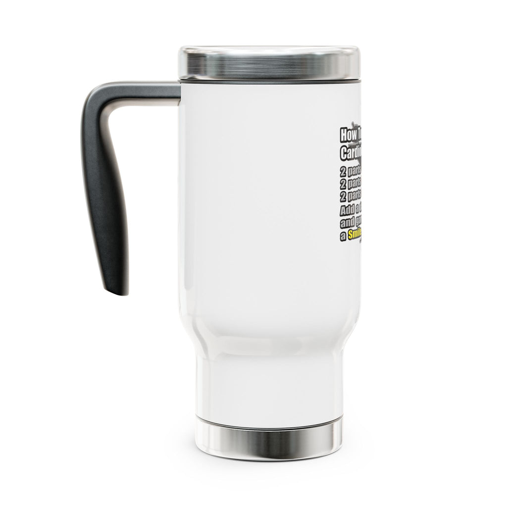 How To Make a Cardiologist - Stainless Steel Travel Mug with Handle, 14oz