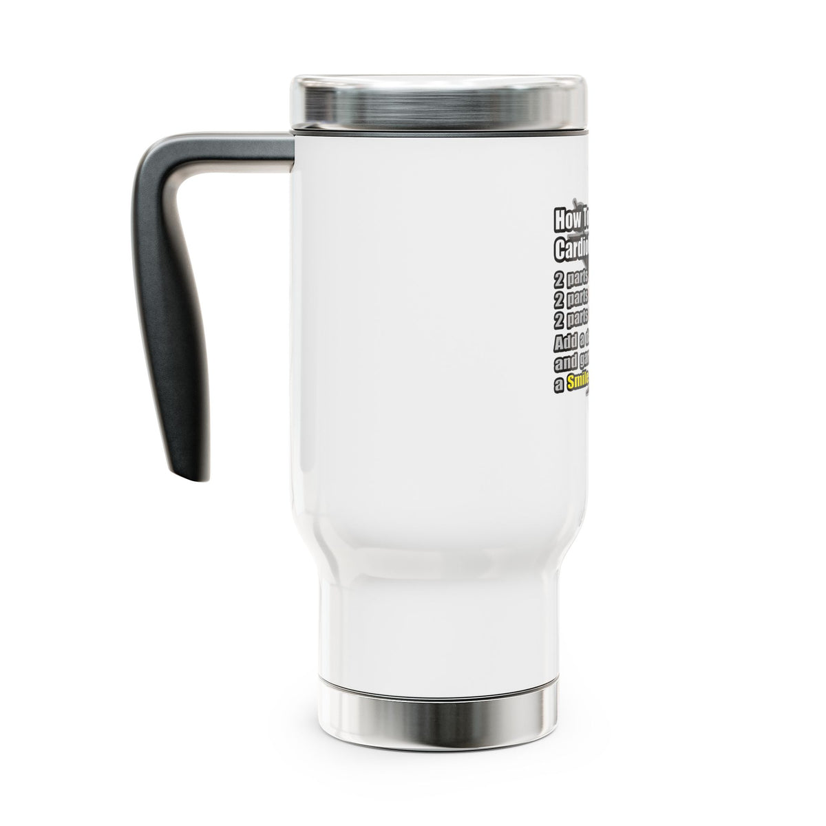 How To Make a Cardiologist - Stainless Steel Travel Mug with Handle, 14oz