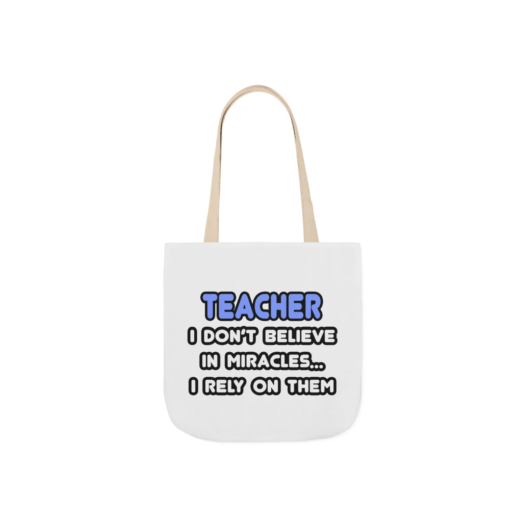 Miracles and Teachers - Canvas Tote Bag, 5-Color Straps