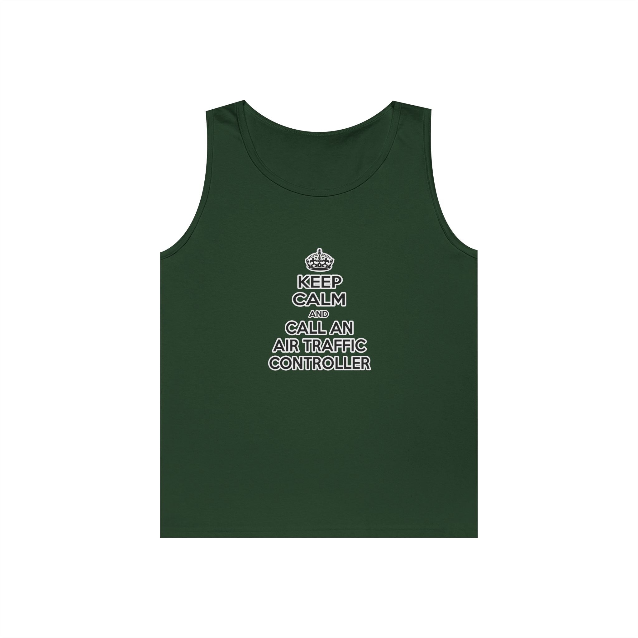 Keep Calm and Call an Air Traffic Controller - Unisex Heavy Cotton Tank Top