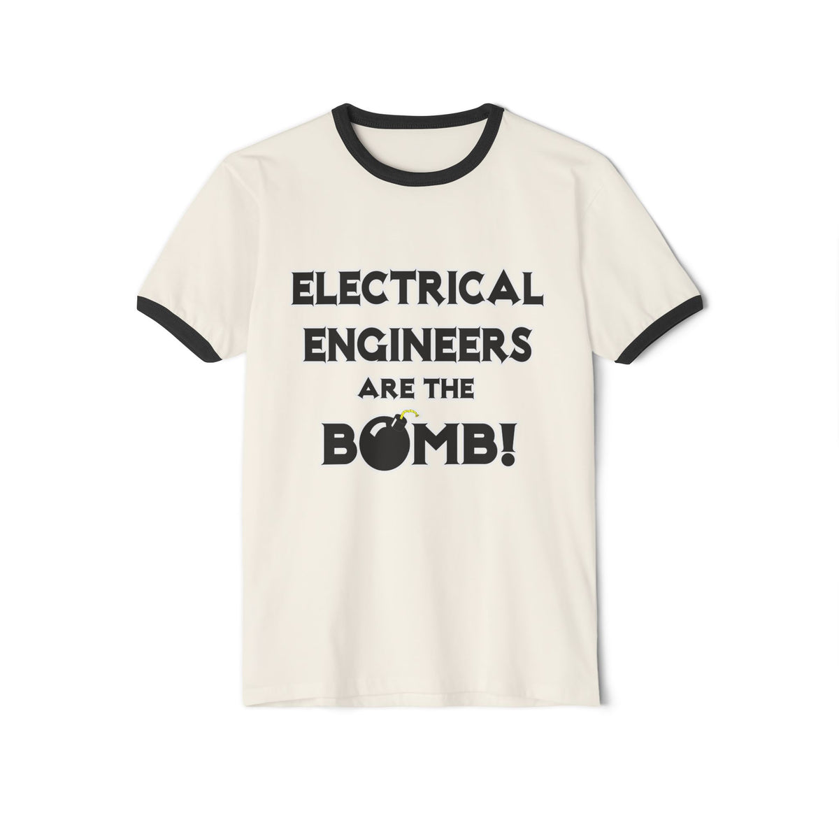 Electrical Engineers Are The Bomb! - Unisex Cotton Ringer T-Shirt
