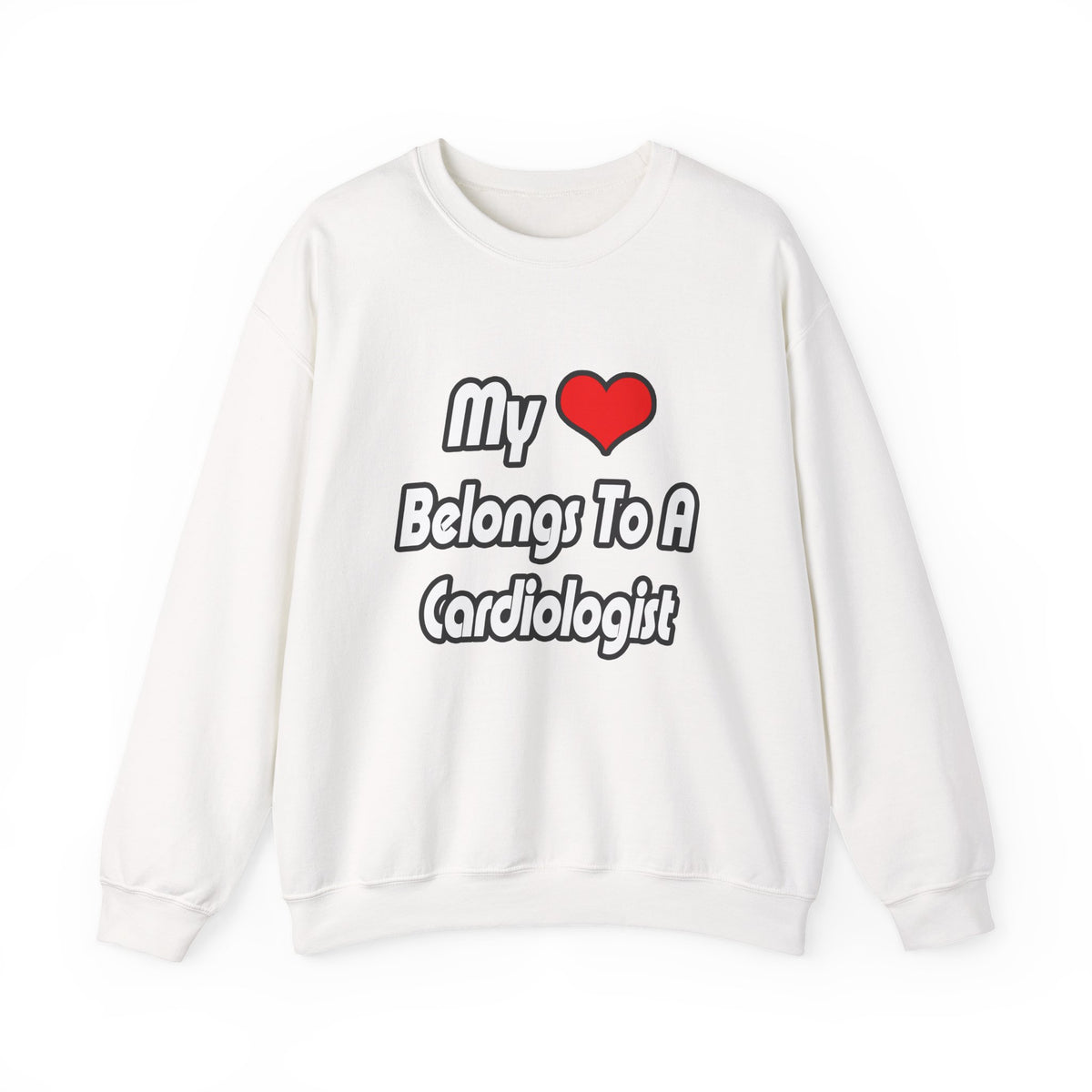 My Heart Belongs To A Cardiologist - Unisex Heavy Blend™ Crewneck Sweatshirt