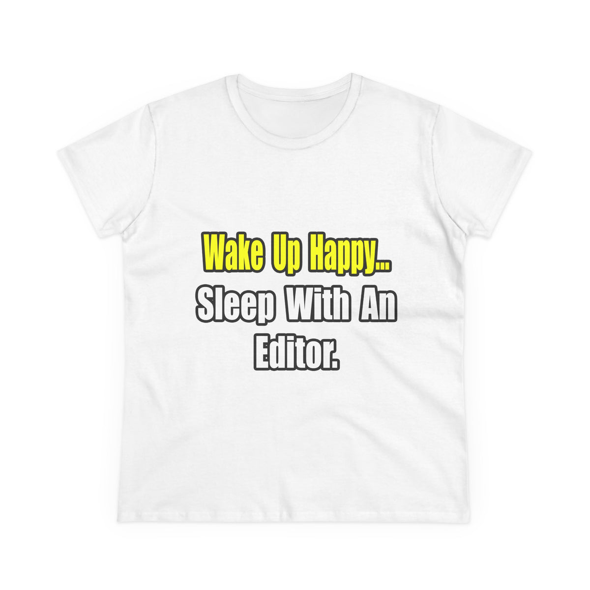 Sleep With an Editor - Women's Midweight Cotton Tee