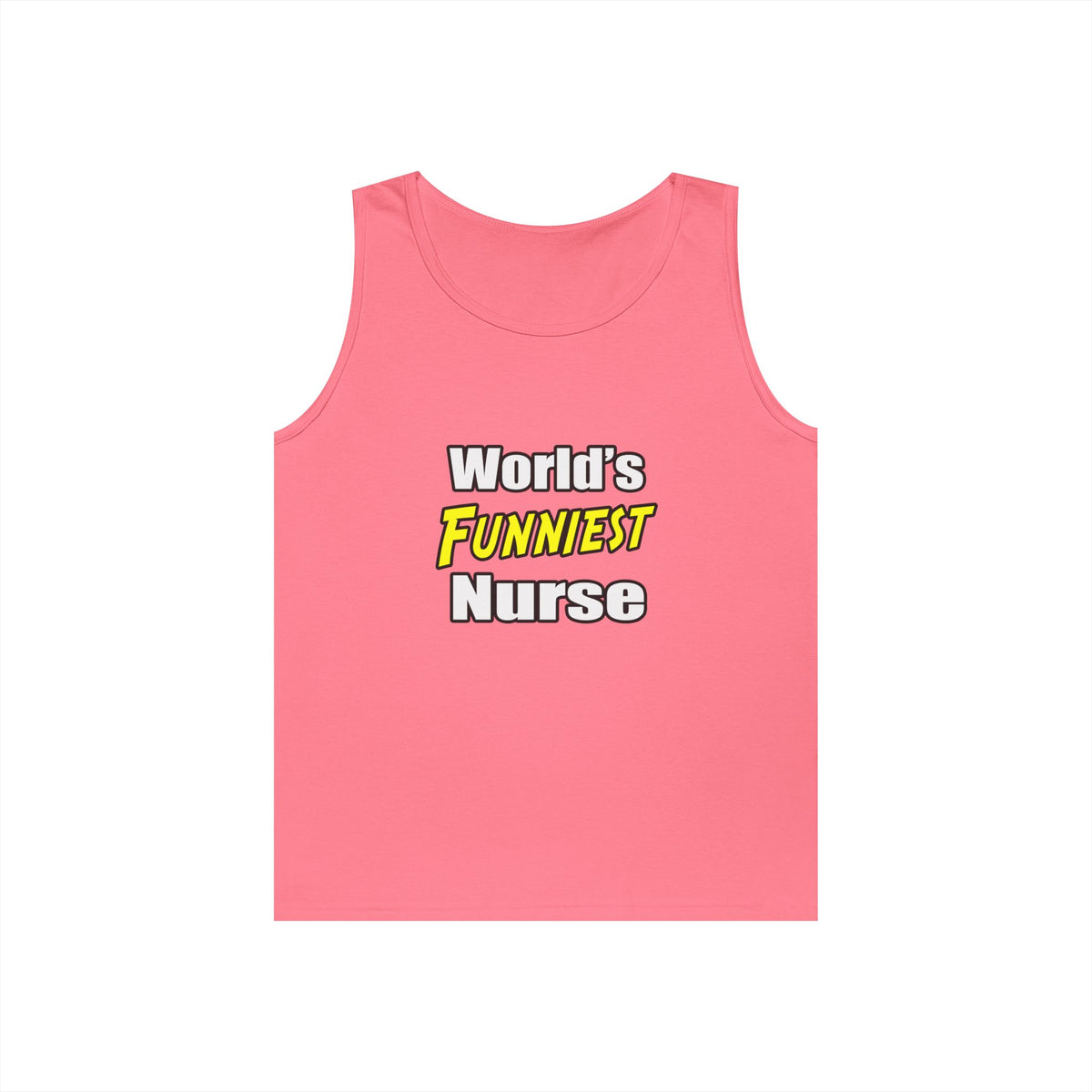 World's Funniest Nurse - Unisex Heavy Cotton Tank Top