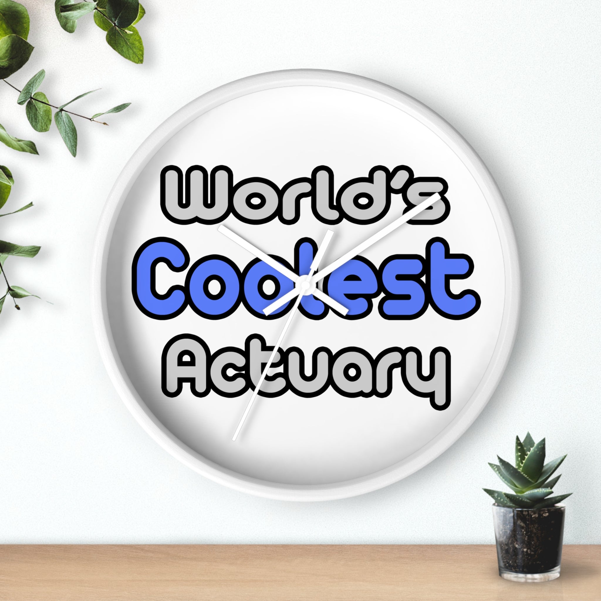 World's Coolest Actuary - Wall Clock