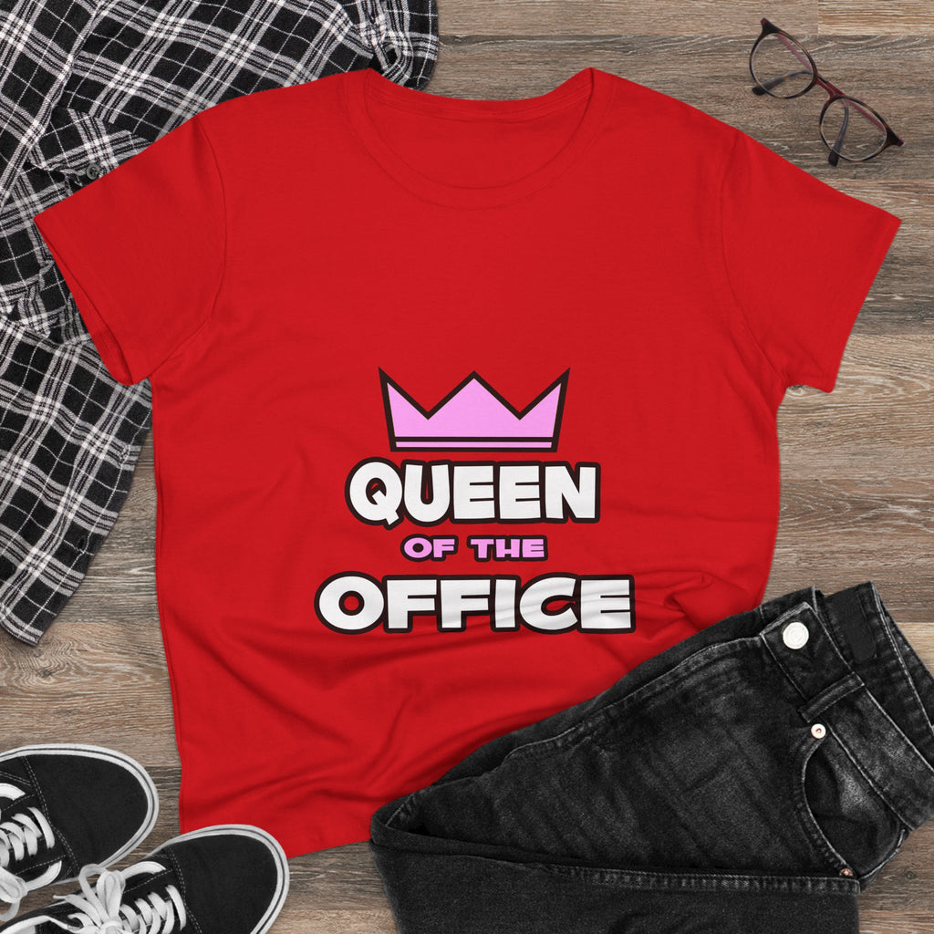 Queen of the Office - Women's Midweight Cotton Tee