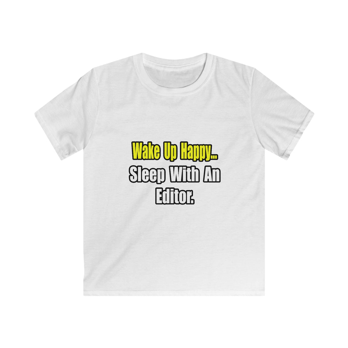 Sleep With an Editor - Kids Softstyle Tee