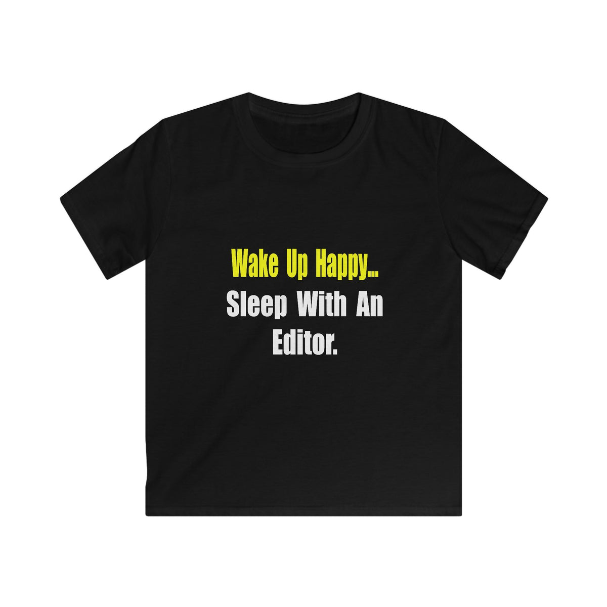 Sleep With an Editor - Kids Softstyle Tee