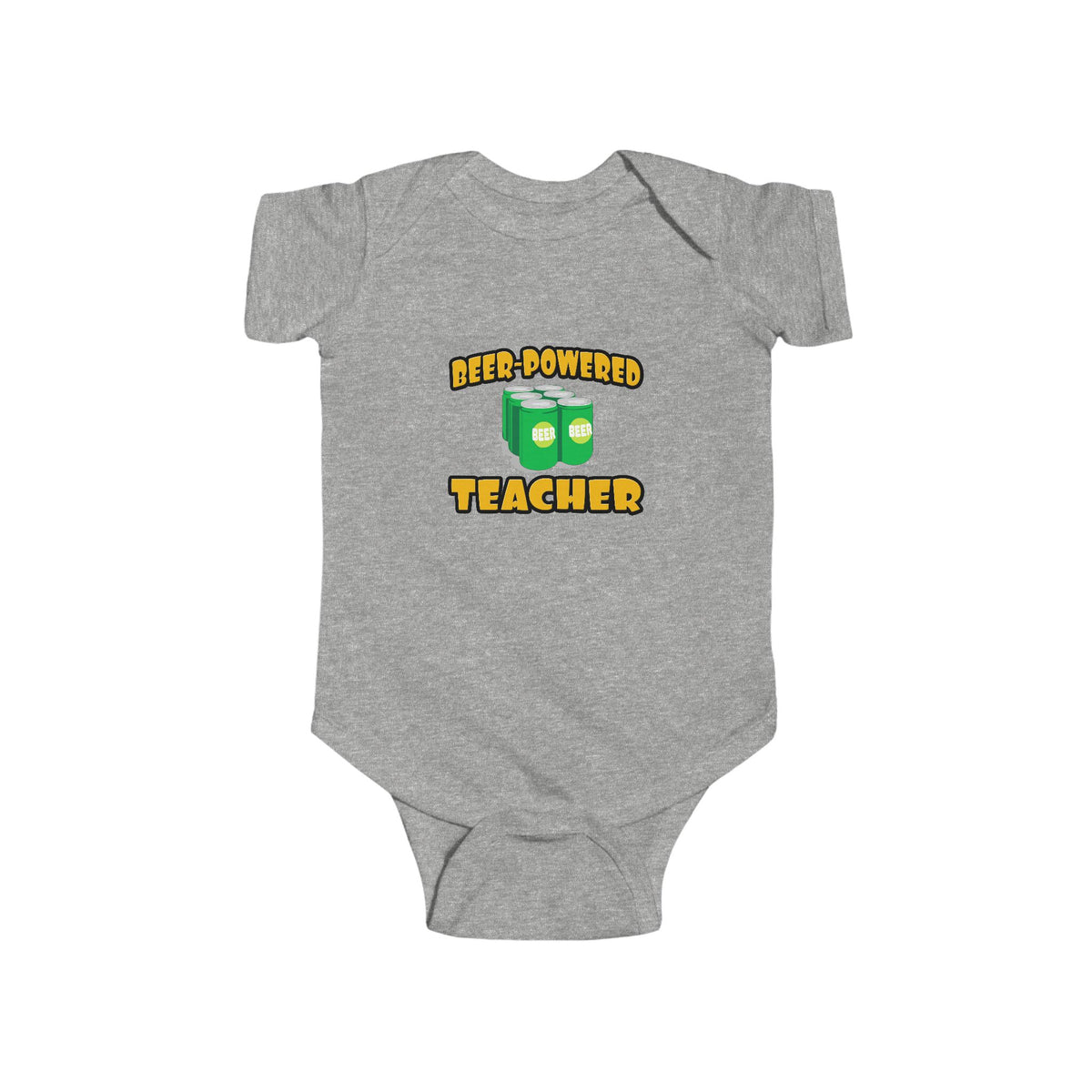 Beer Powered Teacher - Infant Fine Jersey Bodysuit
