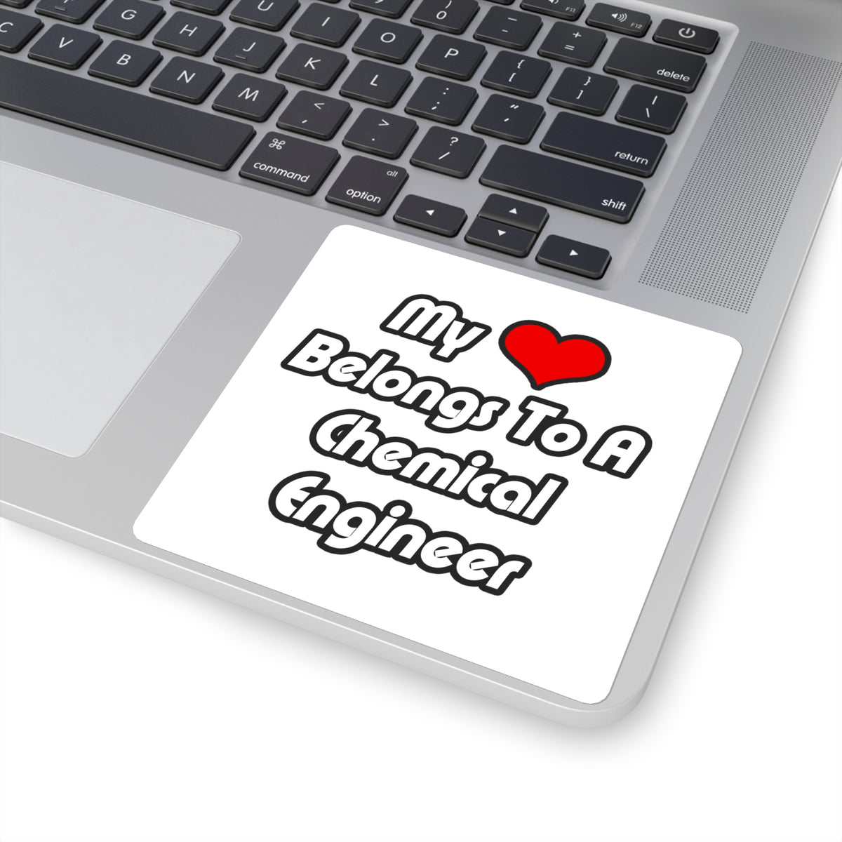My Heart Belongs To A Chemical Engineer - Square Stickers
