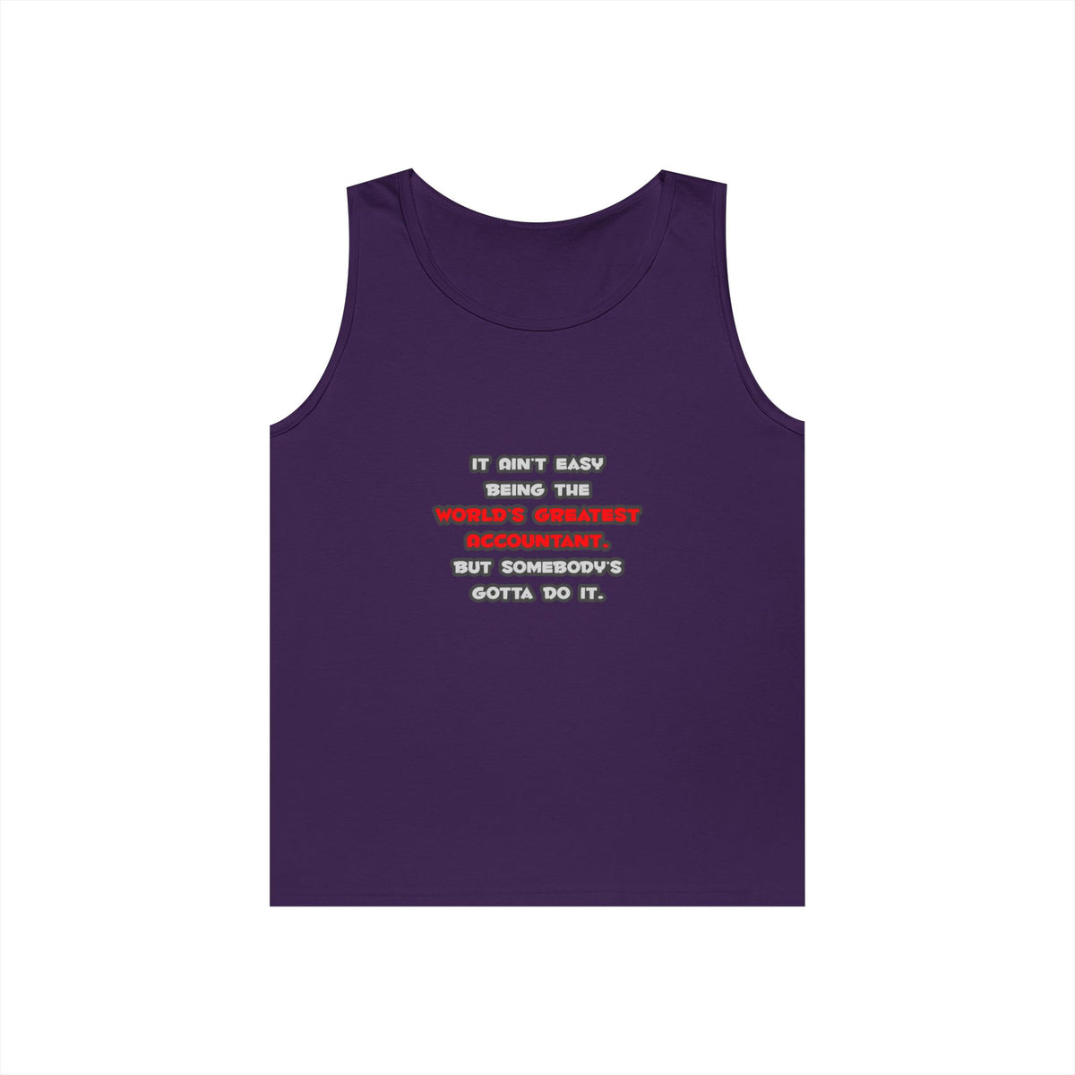 World's Greatest Accountant Joke - Unisex Heavy Cotton Tank Top