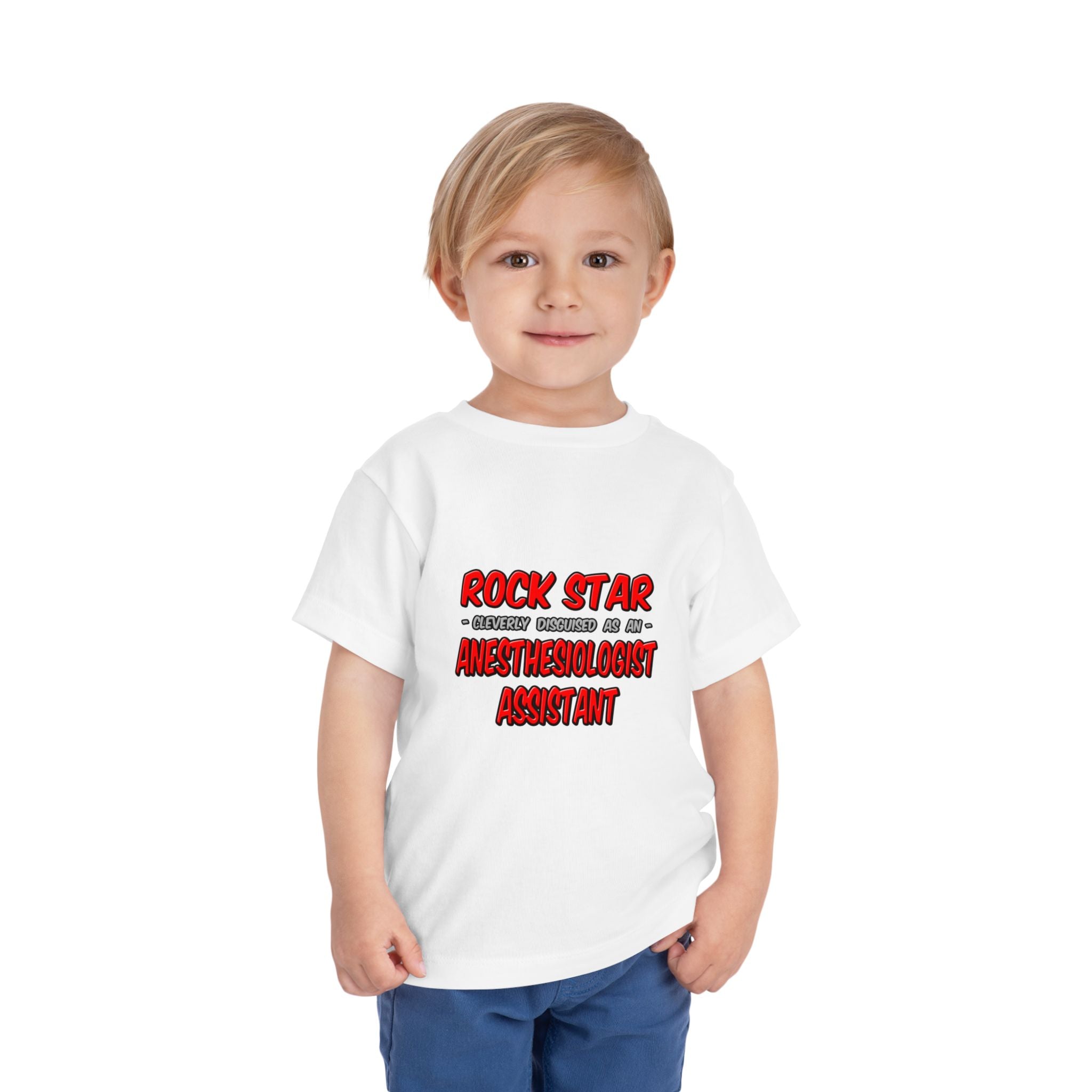 Rock Star .. Anesthesiologist Assistant - Toddler Short Sleeve Tee