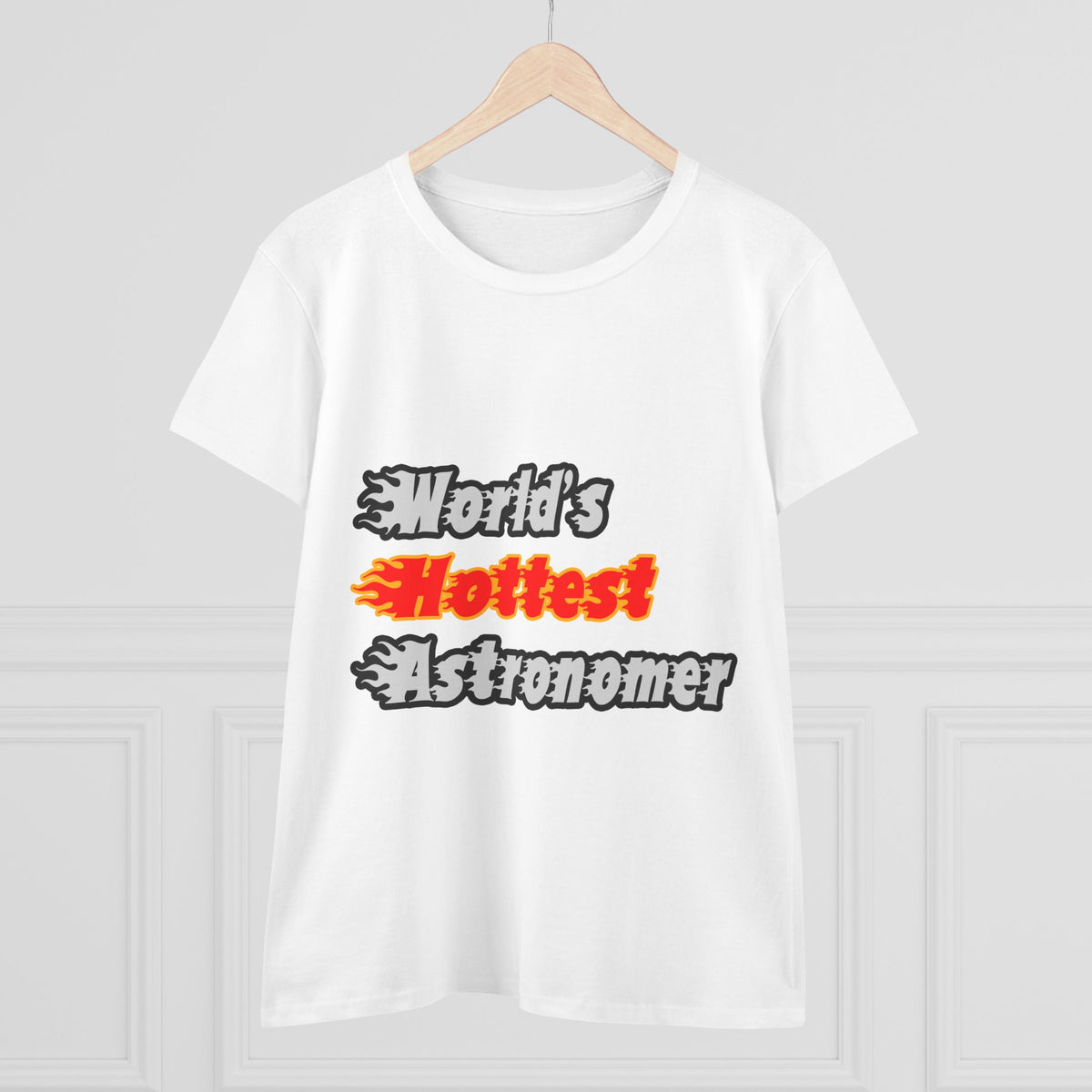 World's Hottest Astronomer - Women's Midweight Cotton Tee