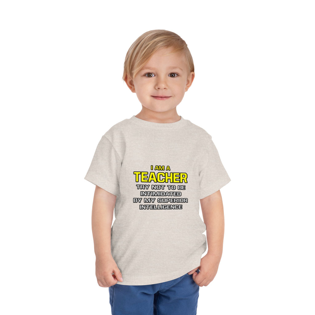 Teacher...Superior Intelligence - Toddler Short Sleeve Tee