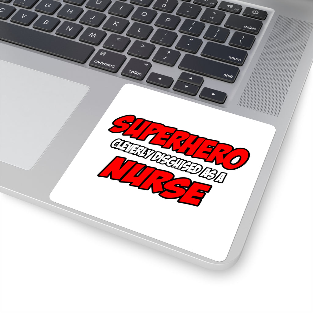 Superhero...Nurse - Square Stickers