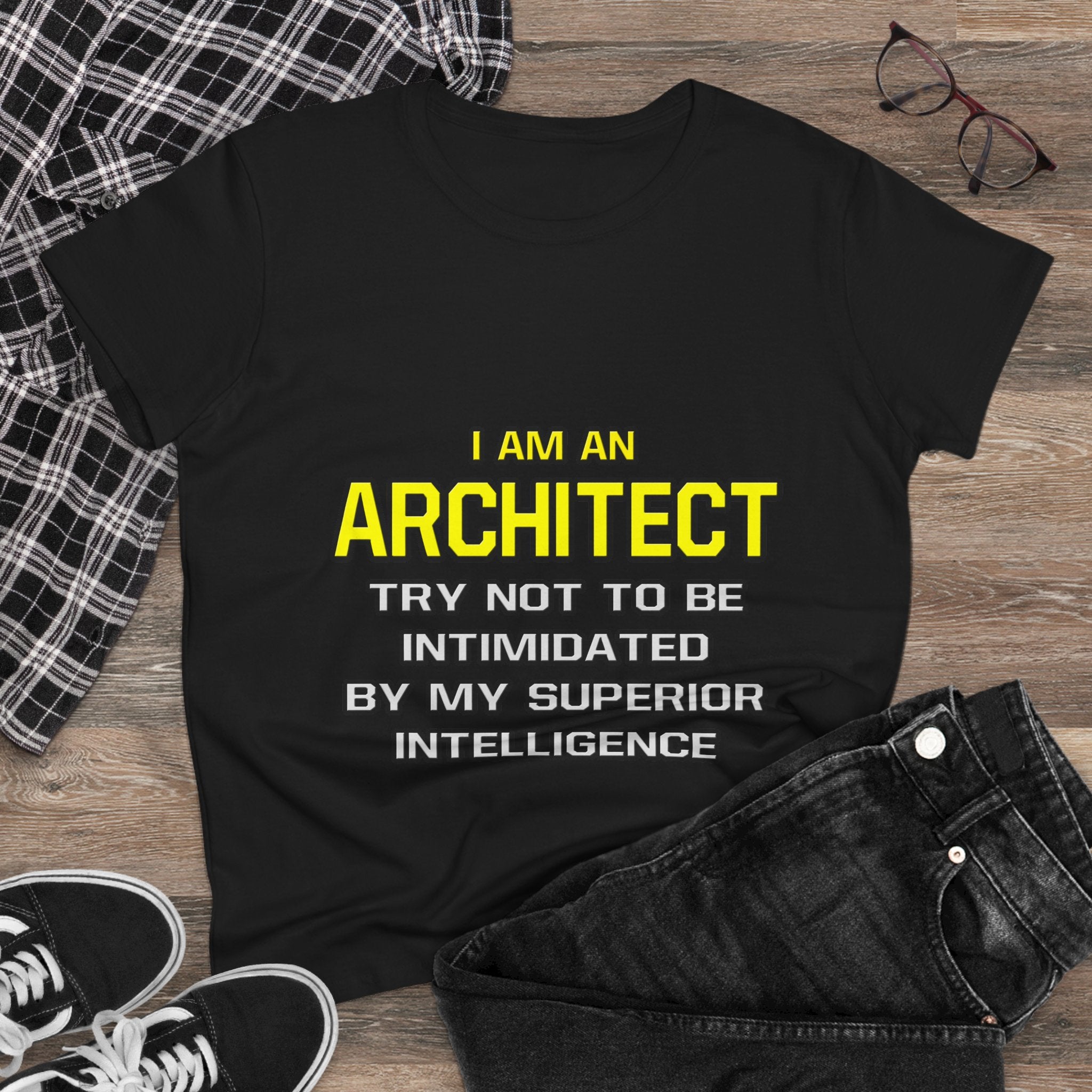 Architect...Superior Intelligence - Women's Midweight Cotton Tee