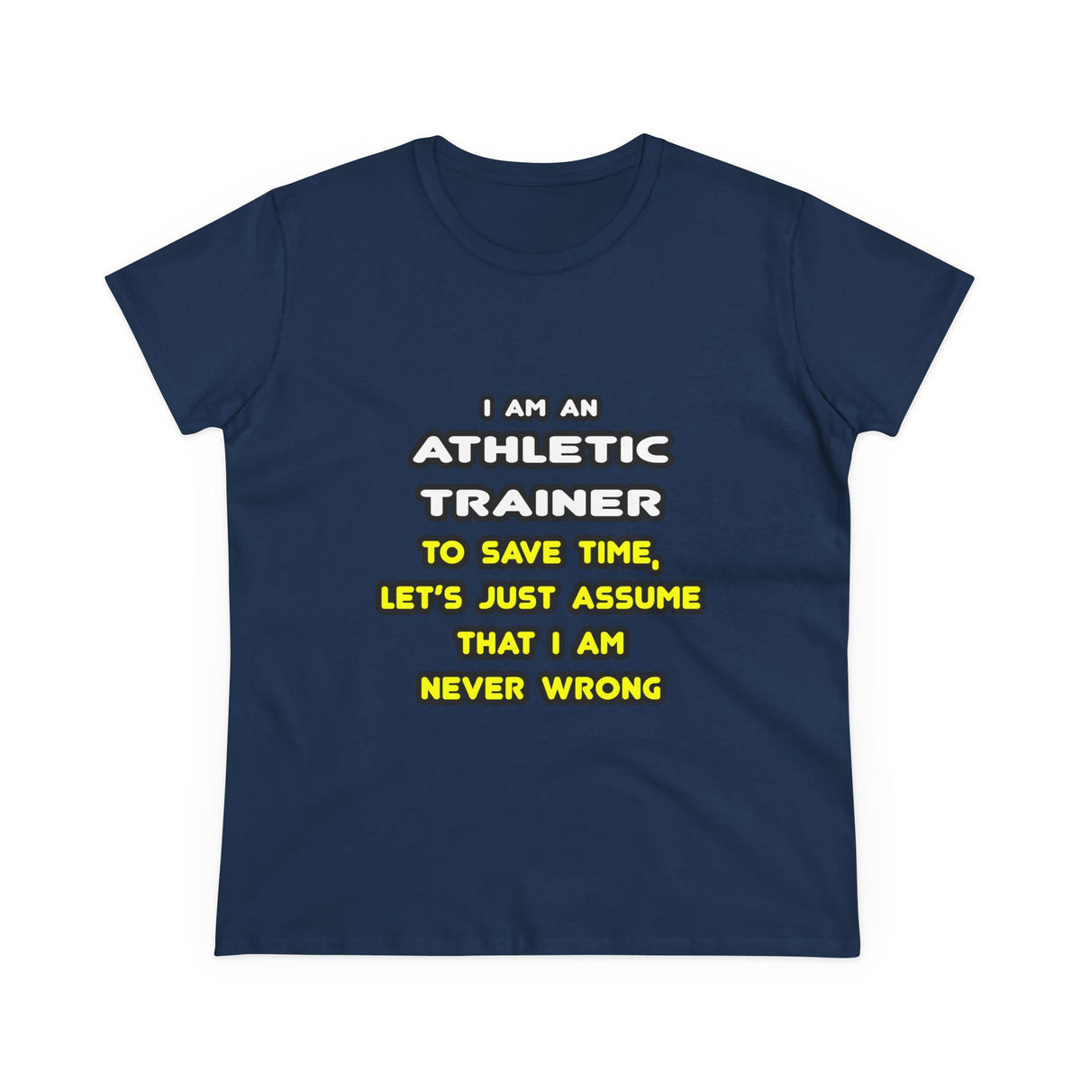 Funny Athletic Trainer T Shirts - Women's Midweight Cotton Tee