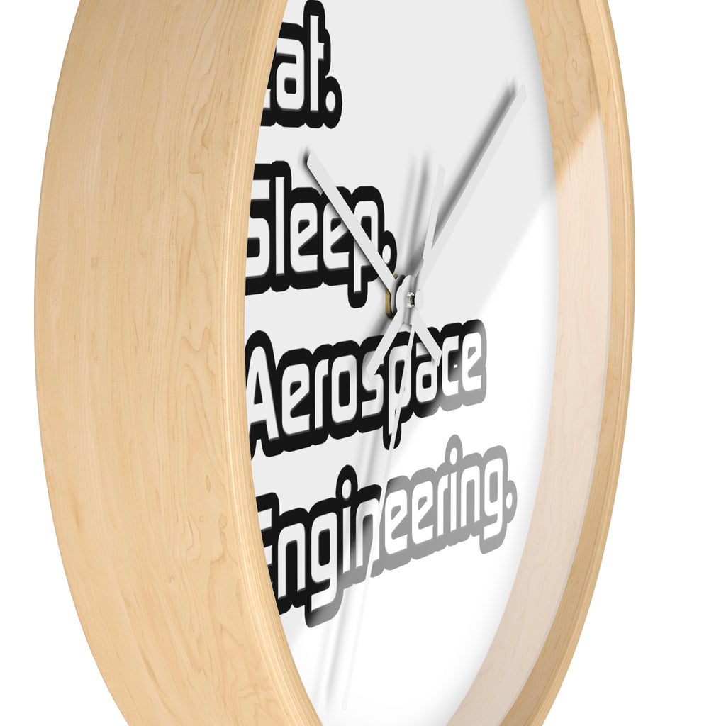 Eat. Sleep. Aerospace Engineering - Wall Clock