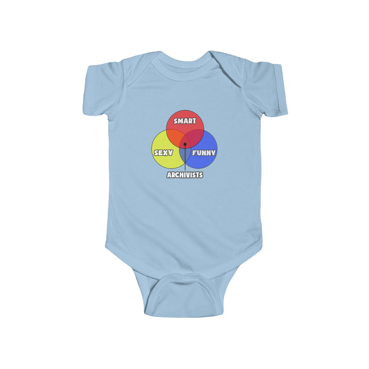 Venn Diagram .. Archivists - Infant Fine Jersey Bodysuit