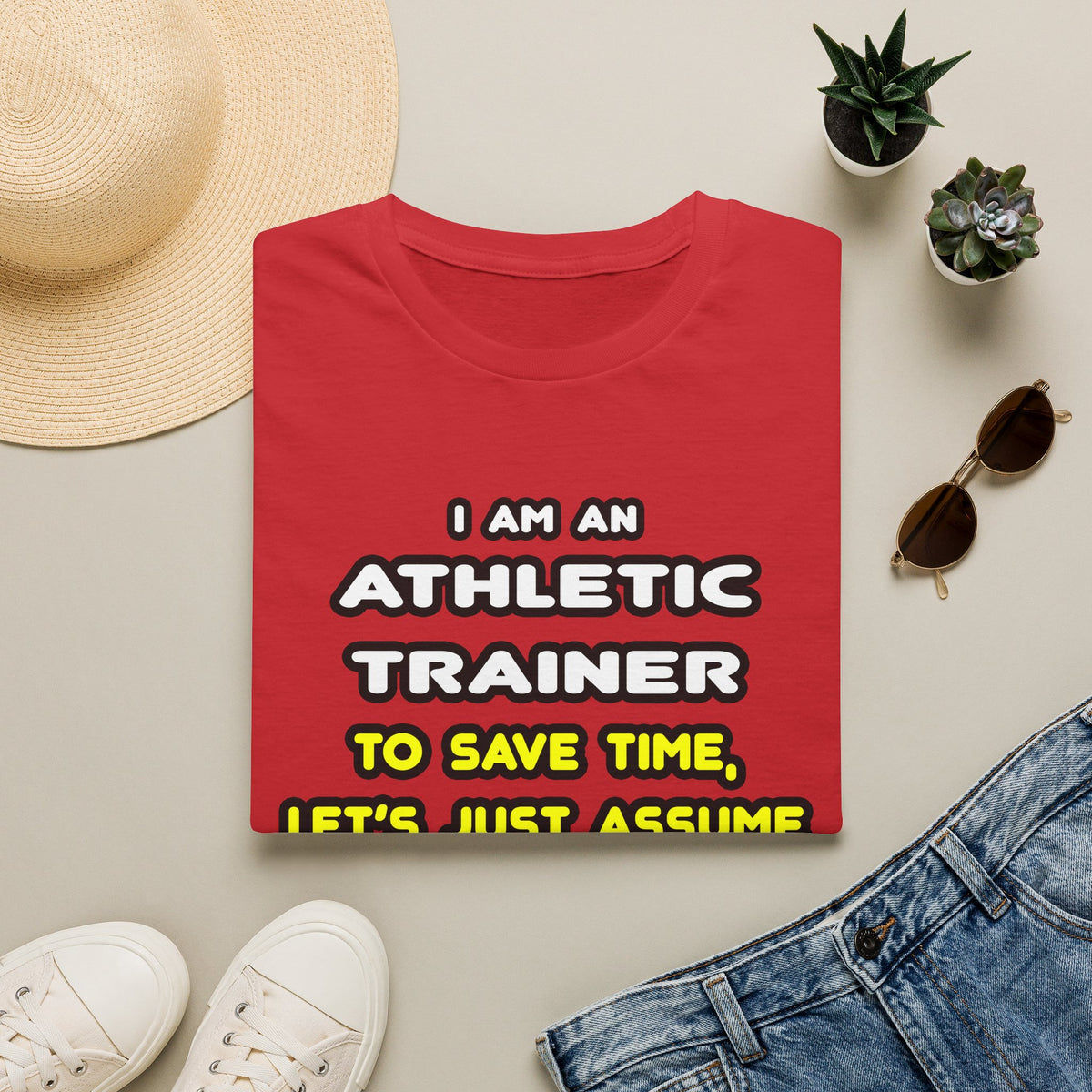 Funny Athletic Trainer T Shirts - Unisex Softstyle T-Shirt