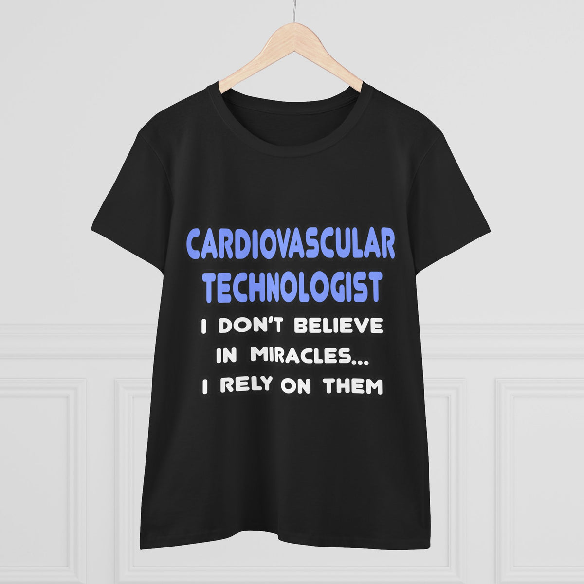 Miracles and Cardiovascular Technologists - Women's Midweight Cotton Tee