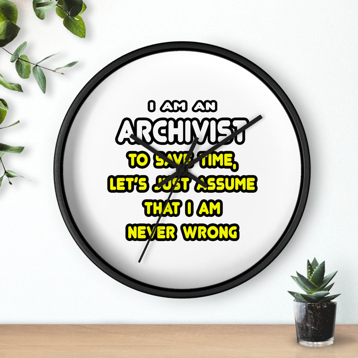 Funny Archivist T Shirts and Gifts - Wall Clock