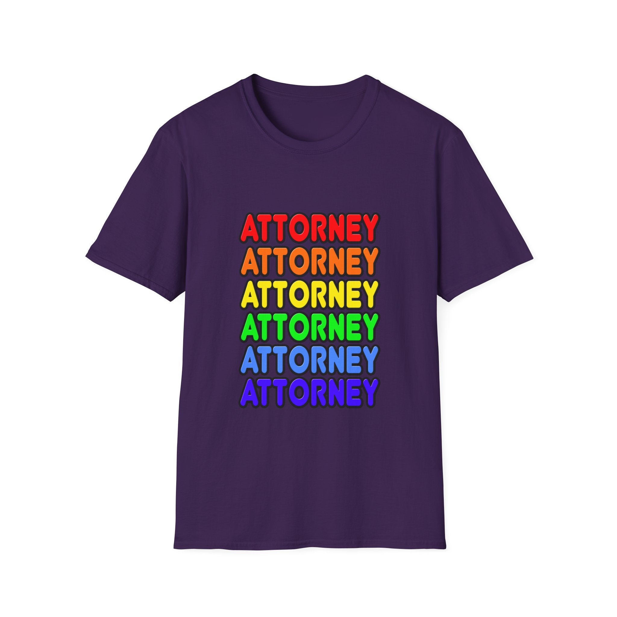 Rainbow Attorney - Unisex Softstyle T-Shirt