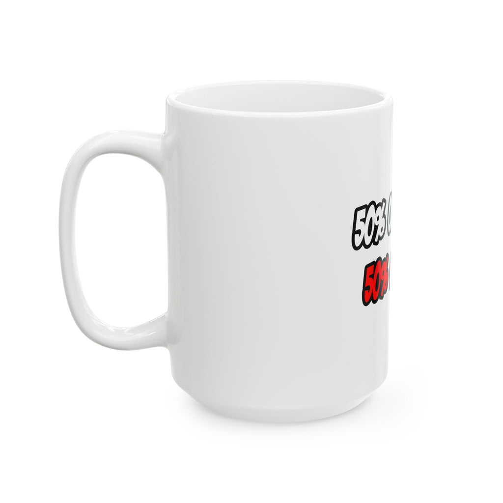 Half Cardiologist...Half Superhero - Ceramic Mug, (11oz, 15oz)