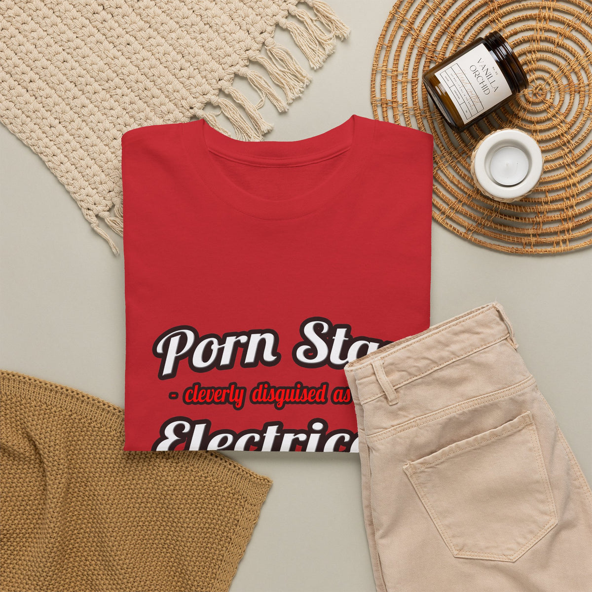 Porn Star...Electrical Engineer - Unisex Heavy Cotton Tee