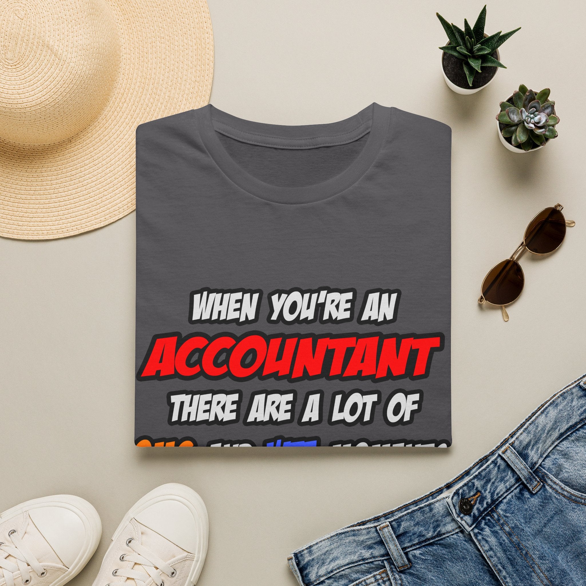 Accountant .. OMG WTF LOL - Unisex Softstyle T-Shirt