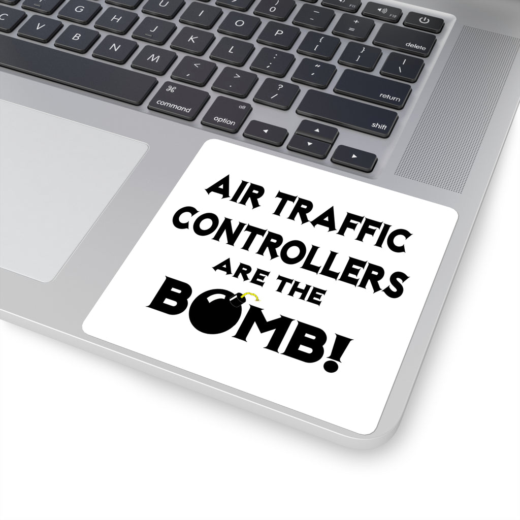Air Traffic Controllers Are The Bomb! - Square Stickers