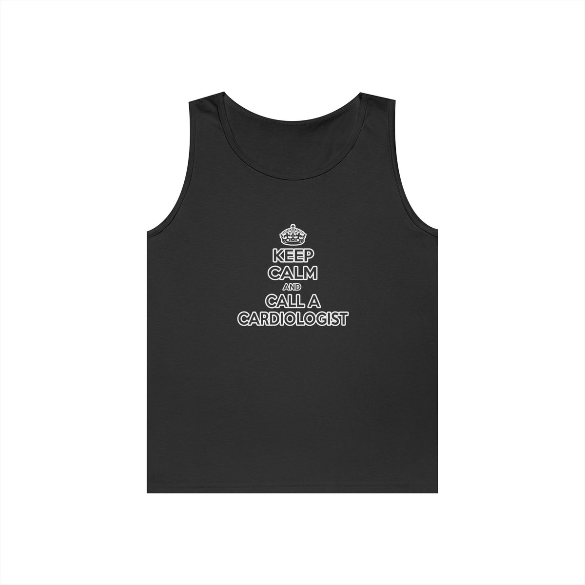 Keep Calm and Call a Cardiologist - Unisex Heavy Cotton Tank Top