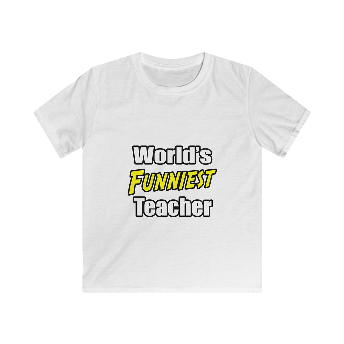 World's Funniest Teacher - Kids Softstyle Tee