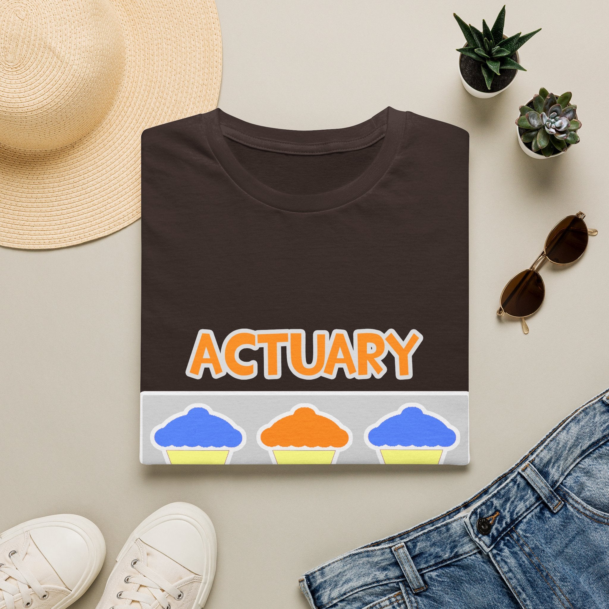 Actuary ... Will Work For Cupcakes - Unisex Softstyle T-Shirt