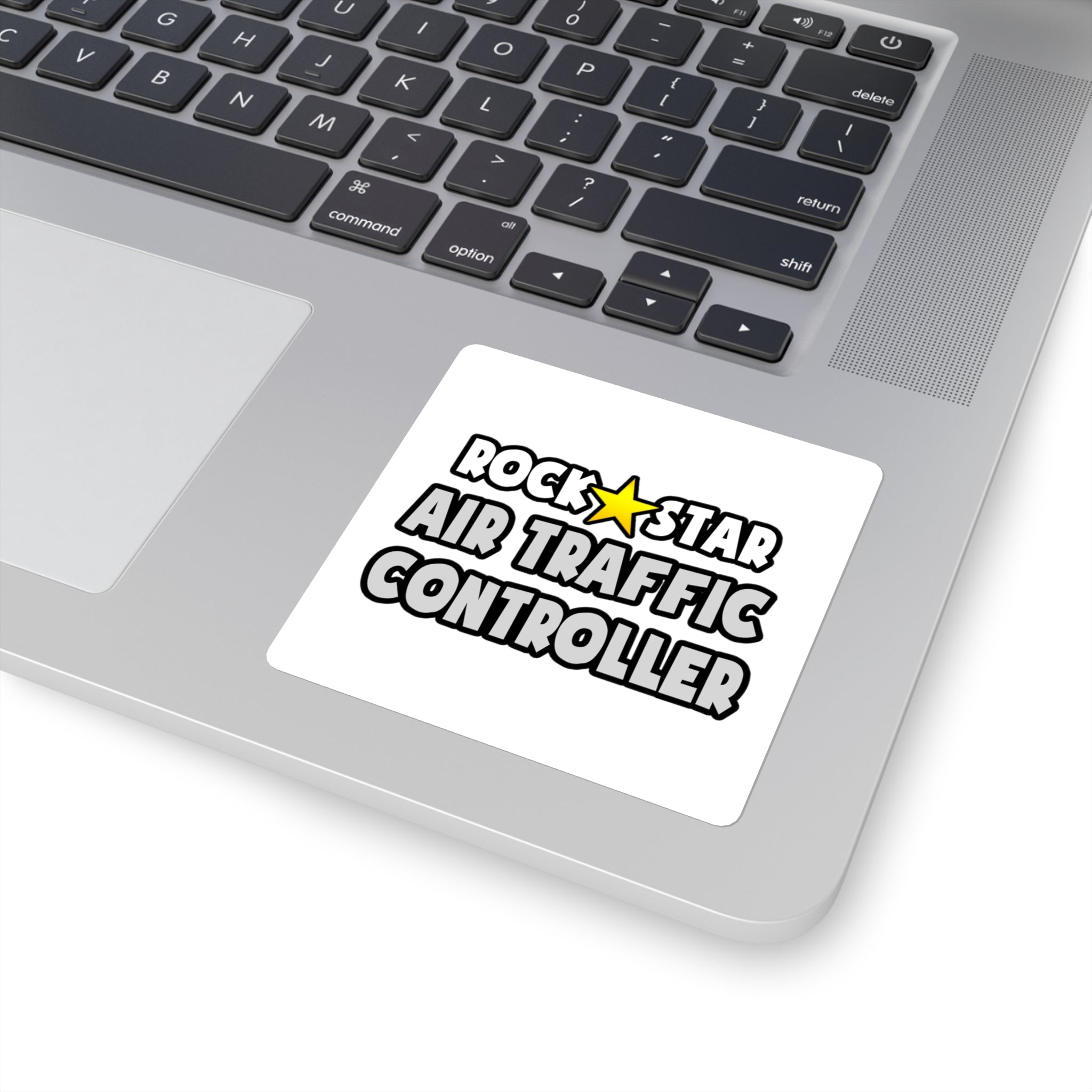 Rock Star Air Traffic Controller - Square Stickers