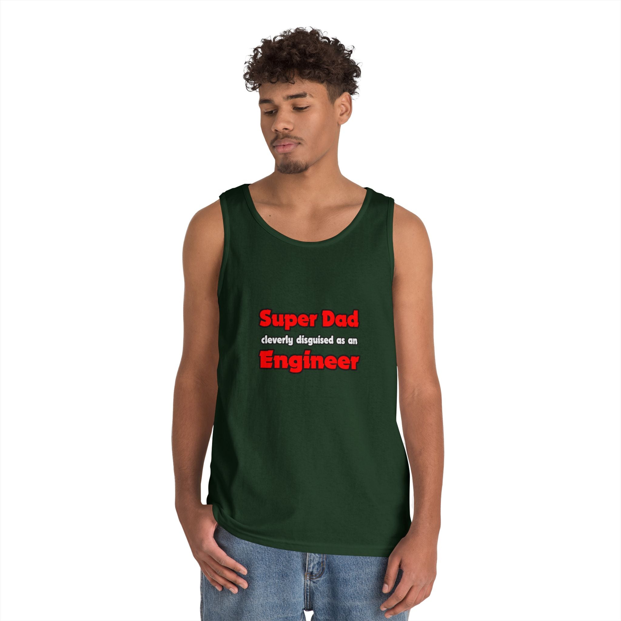 Super Dad ... Engineer - Unisex Heavy Cotton Tank Top