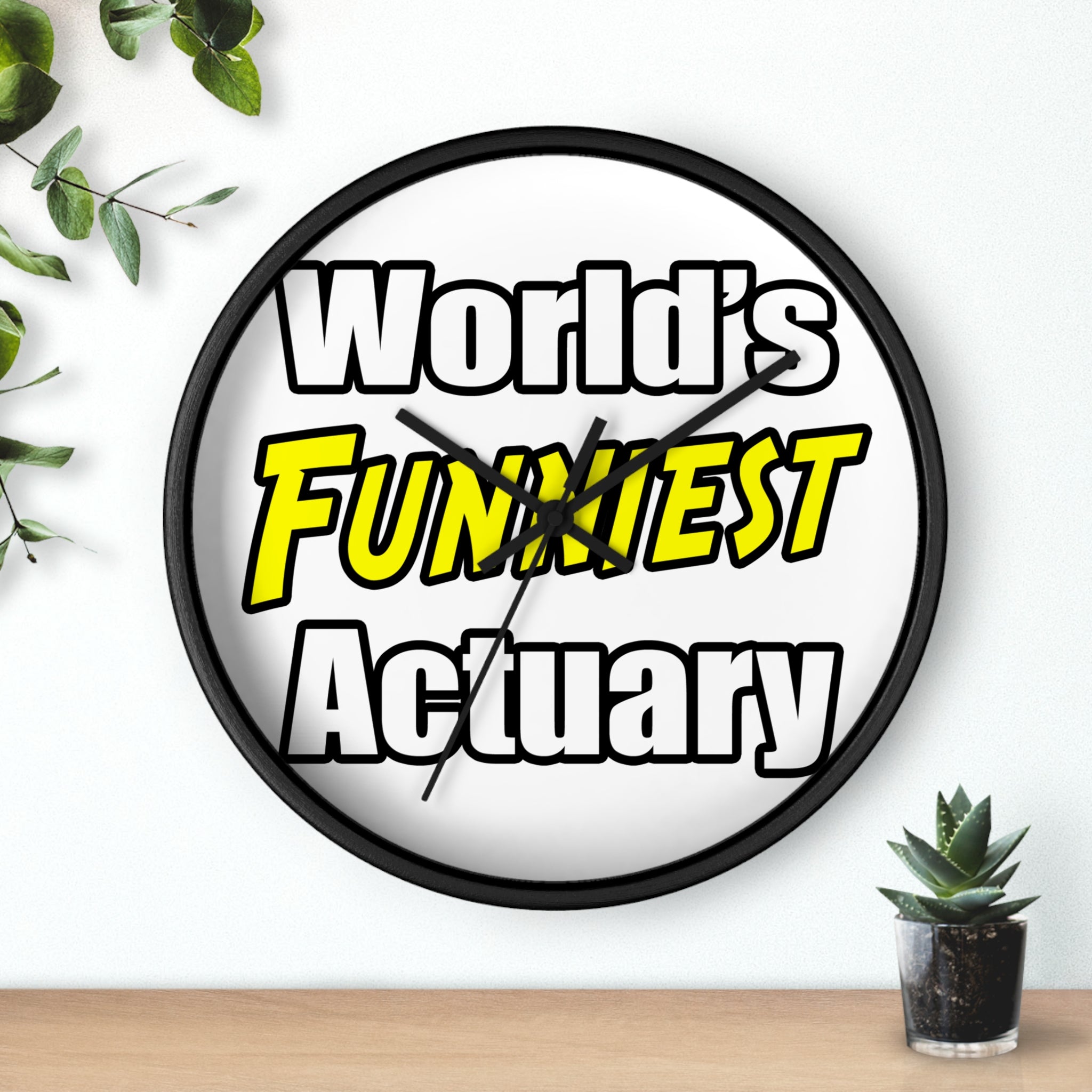 World's Funniest Actuary - Wall Clock