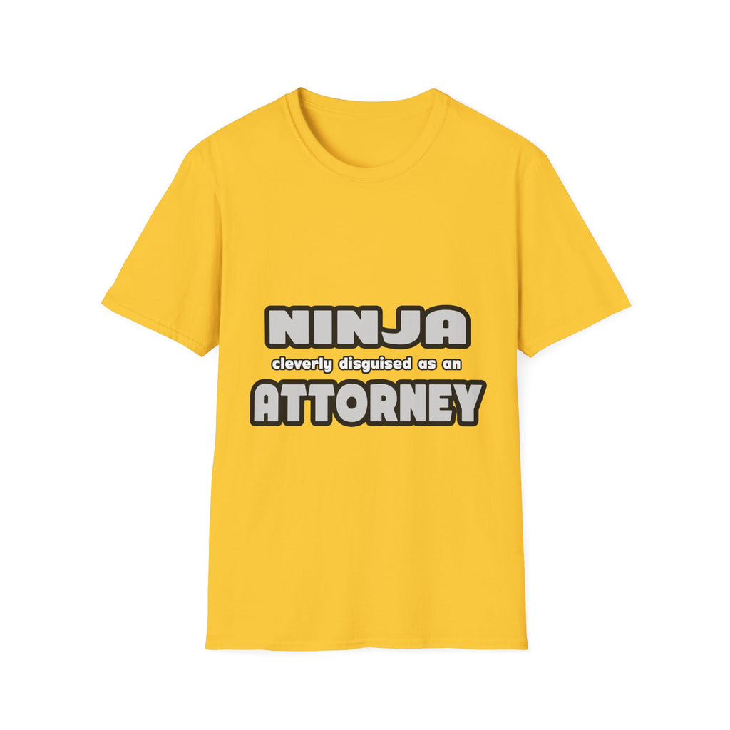 Ninja Cleverly Disguised As An Attorney - Unisex Softstyle T-Shirt