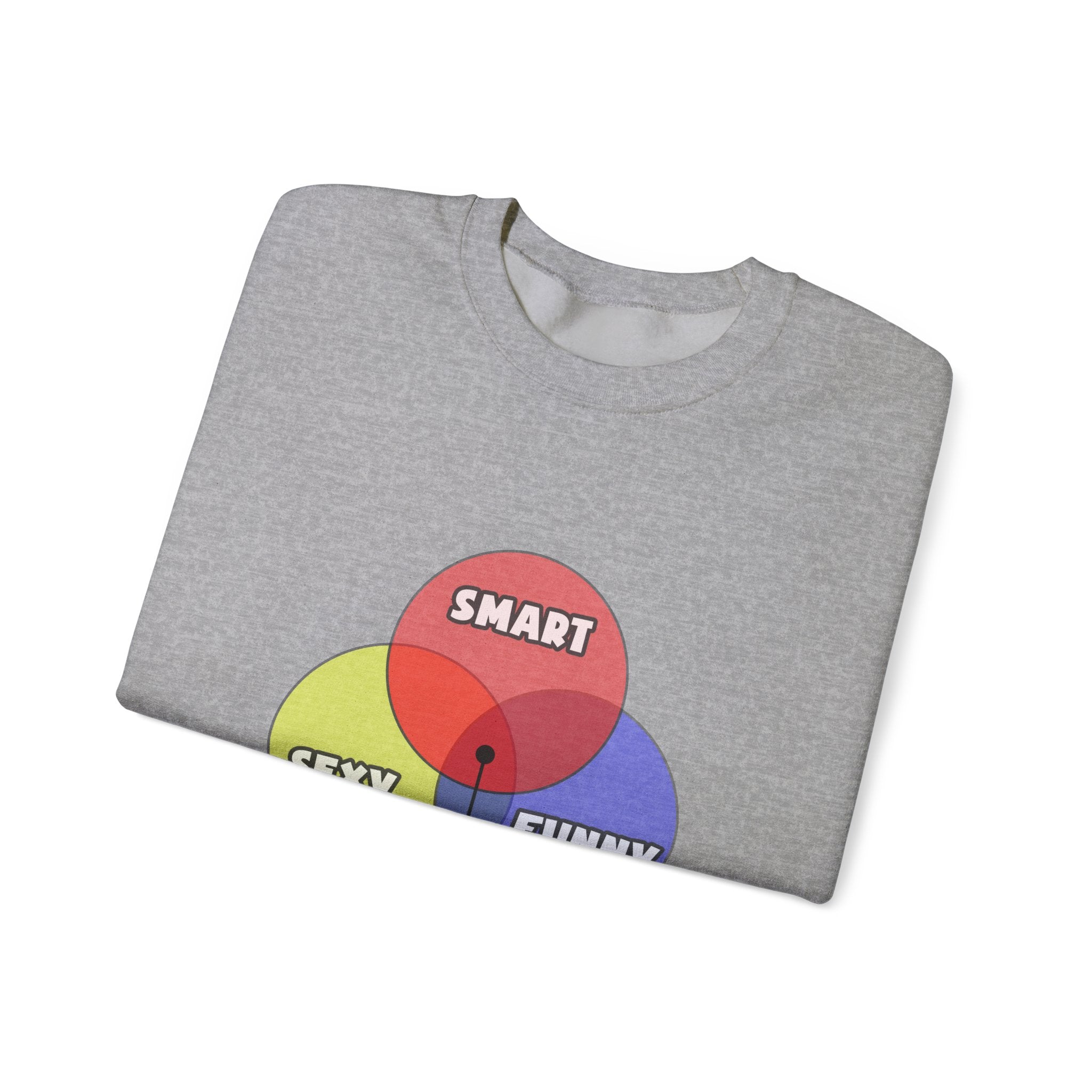 Venn Diagram .. Aerospace Engineers - Unisex Heavy Blend™ Crewneck Sweatshirt