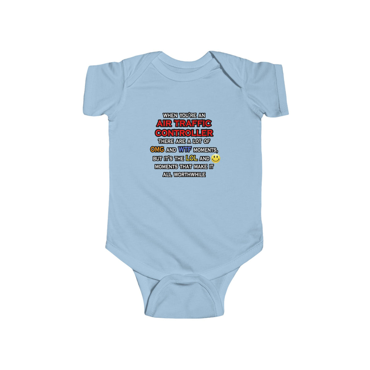 Funny Air Traffic Controller ... OMG WTF LOL - Infant Fine Jersey Bodysuit