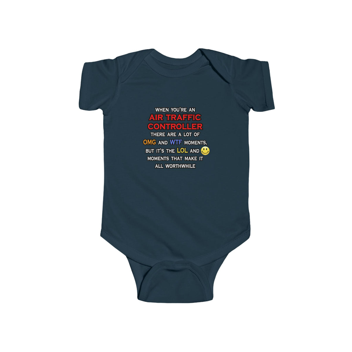 Funny Air Traffic Controller ... OMG WTF LOL - Infant Fine Jersey Bodysuit