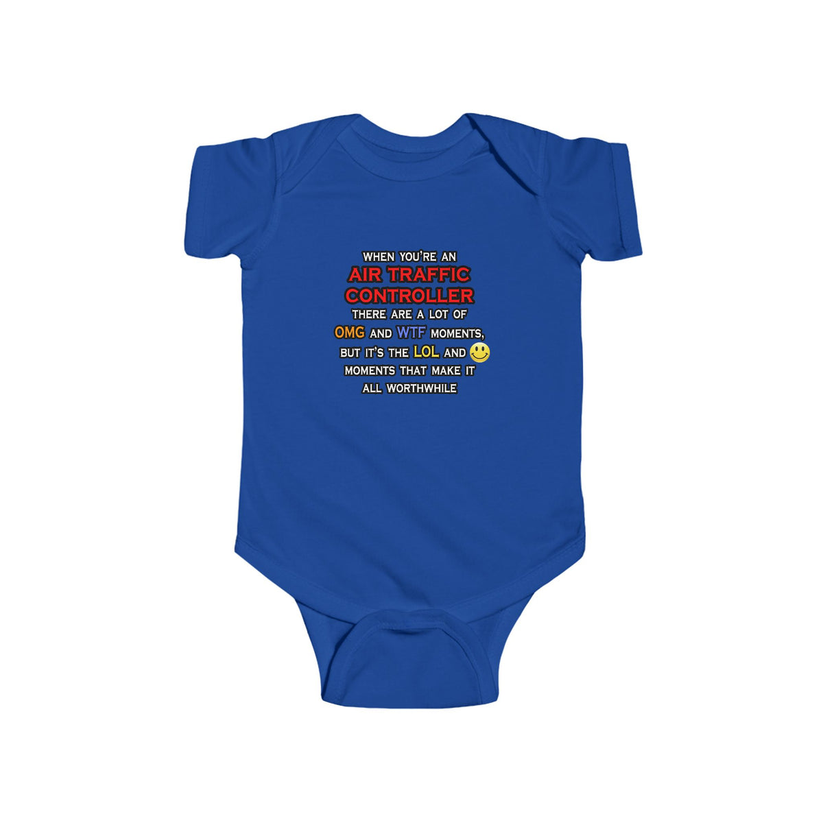 Funny Air Traffic Controller ... OMG WTF LOL - Infant Fine Jersey Bodysuit