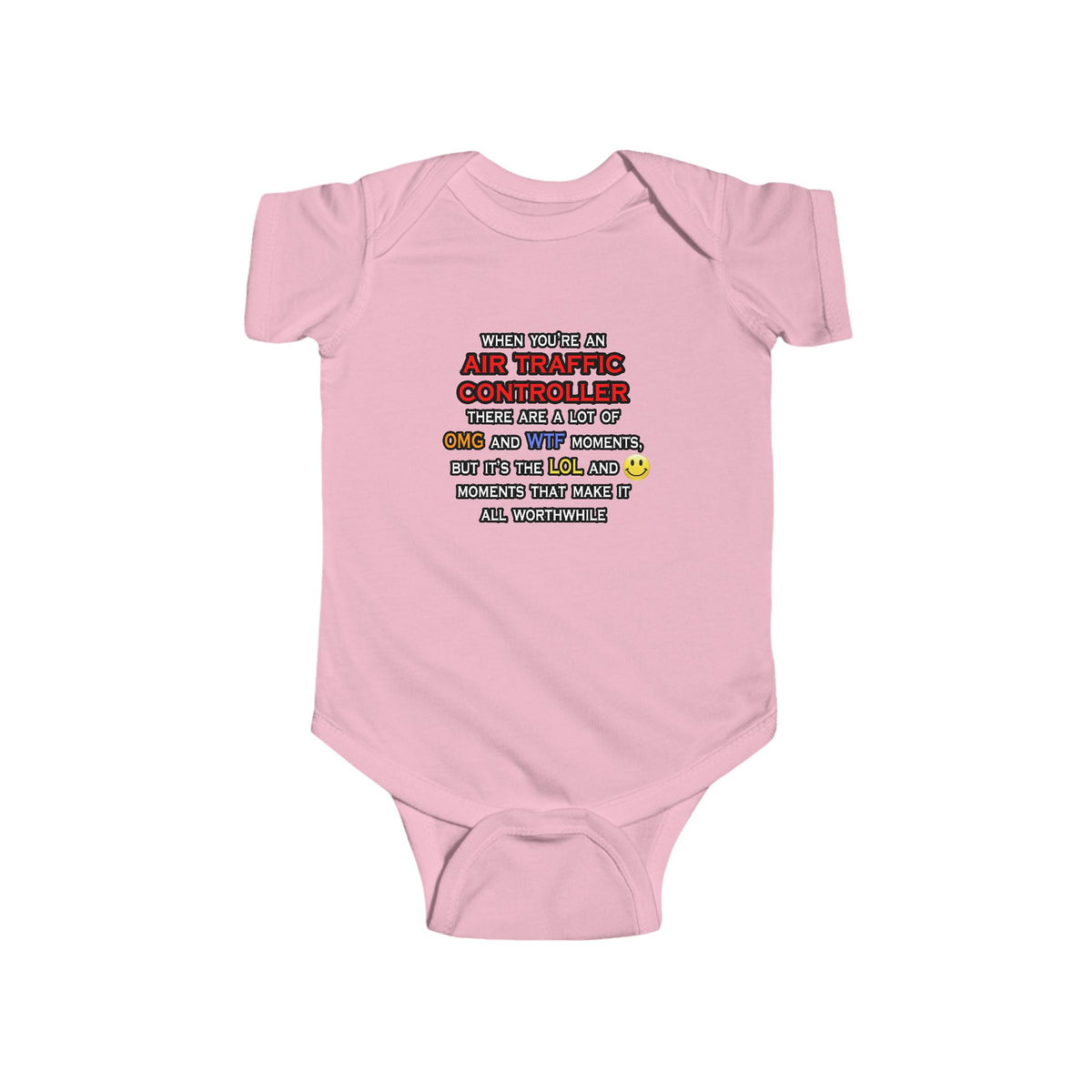 Funny Air Traffic Controller ... OMG WTF LOL - Infant Fine Jersey Bodysuit