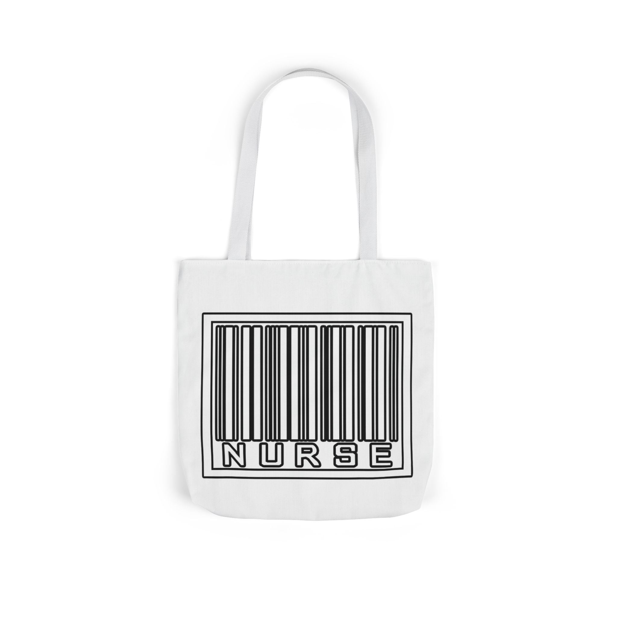 Barcode Nurse - Canvas Tote Bag, 5-Color Straps