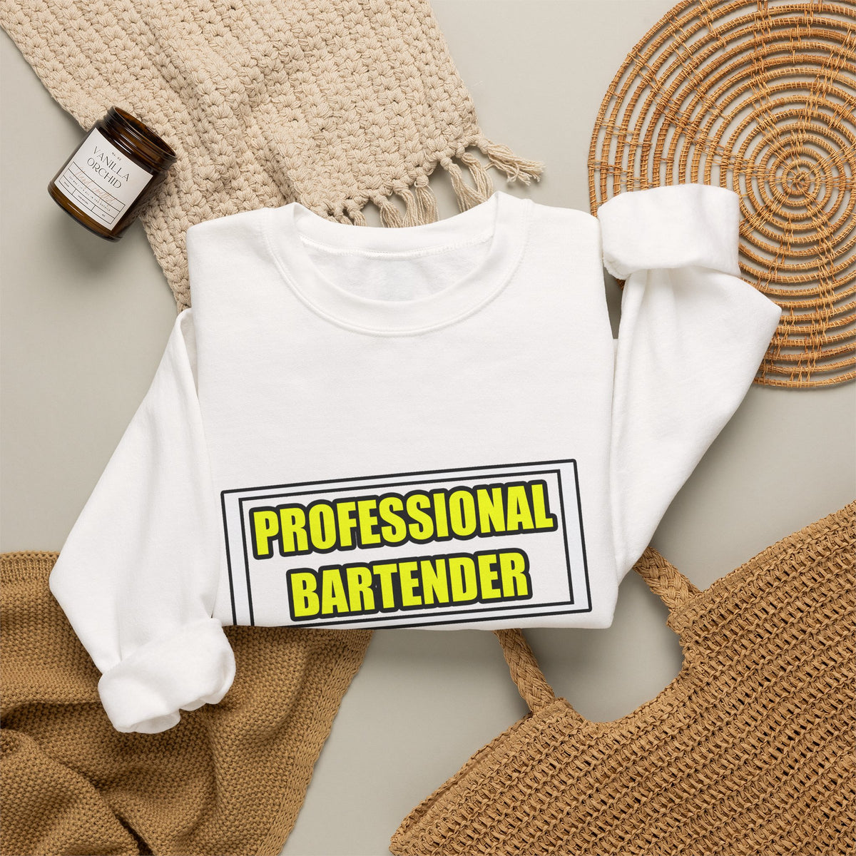 Professional Bartender...Don't Try This At Home - Unisex Heavy Blend™ Crewneck Sweatshirt