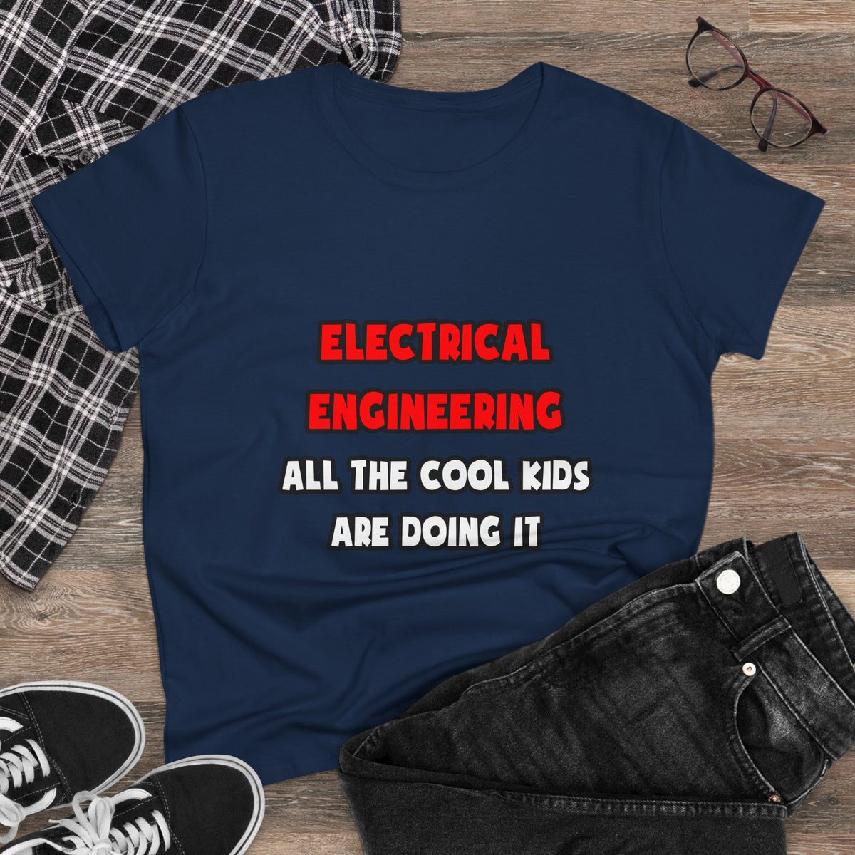 Funny Electrical Engineer Shirts and Gifts - Women's Midweight Cotton Tee