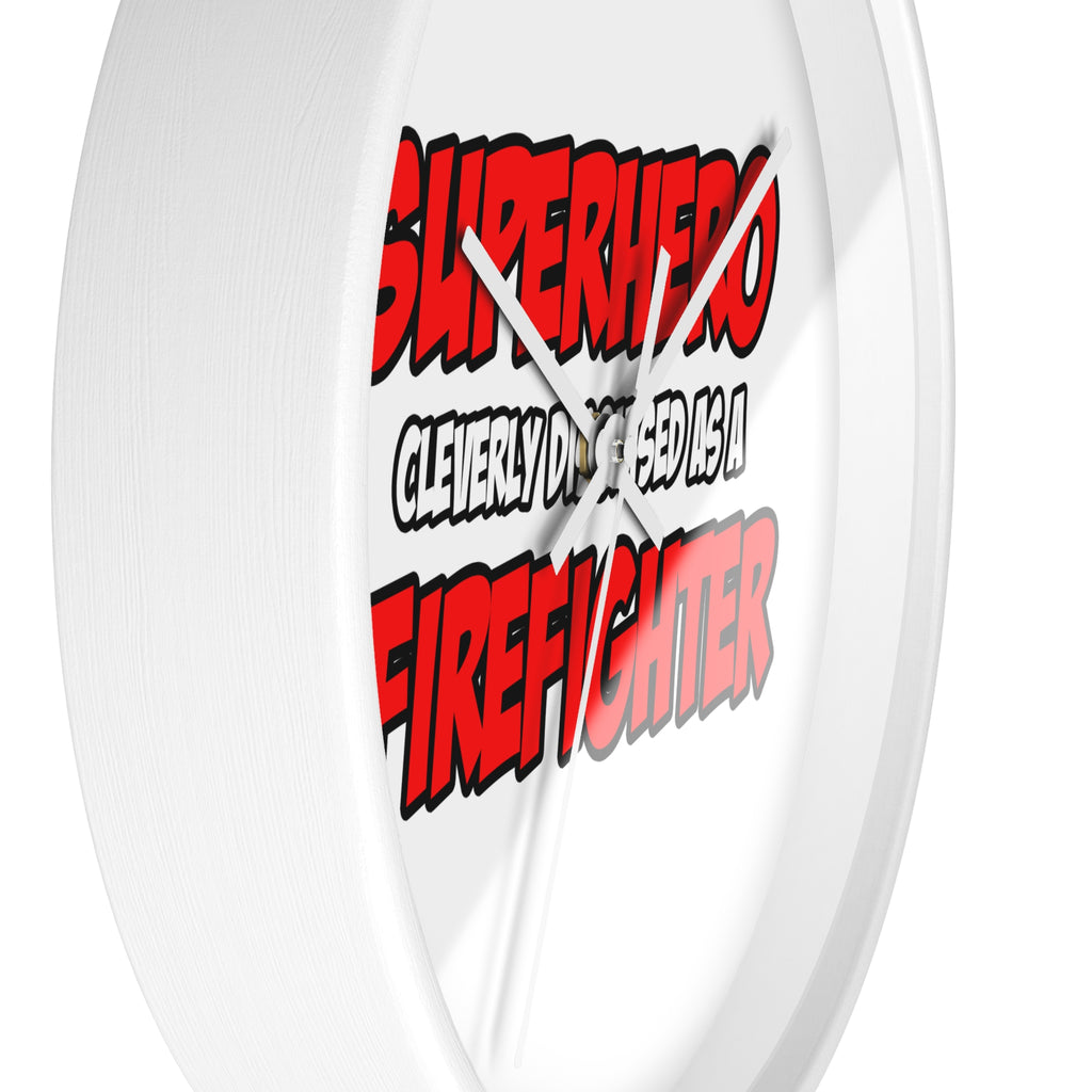 Superhero...Firefighter - Wall Clock