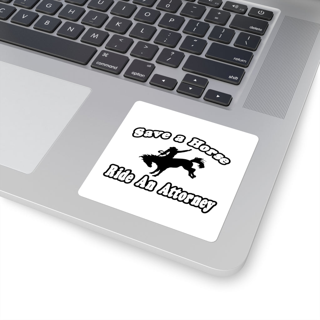 Save Horse Ride Attorney - Square Stickers