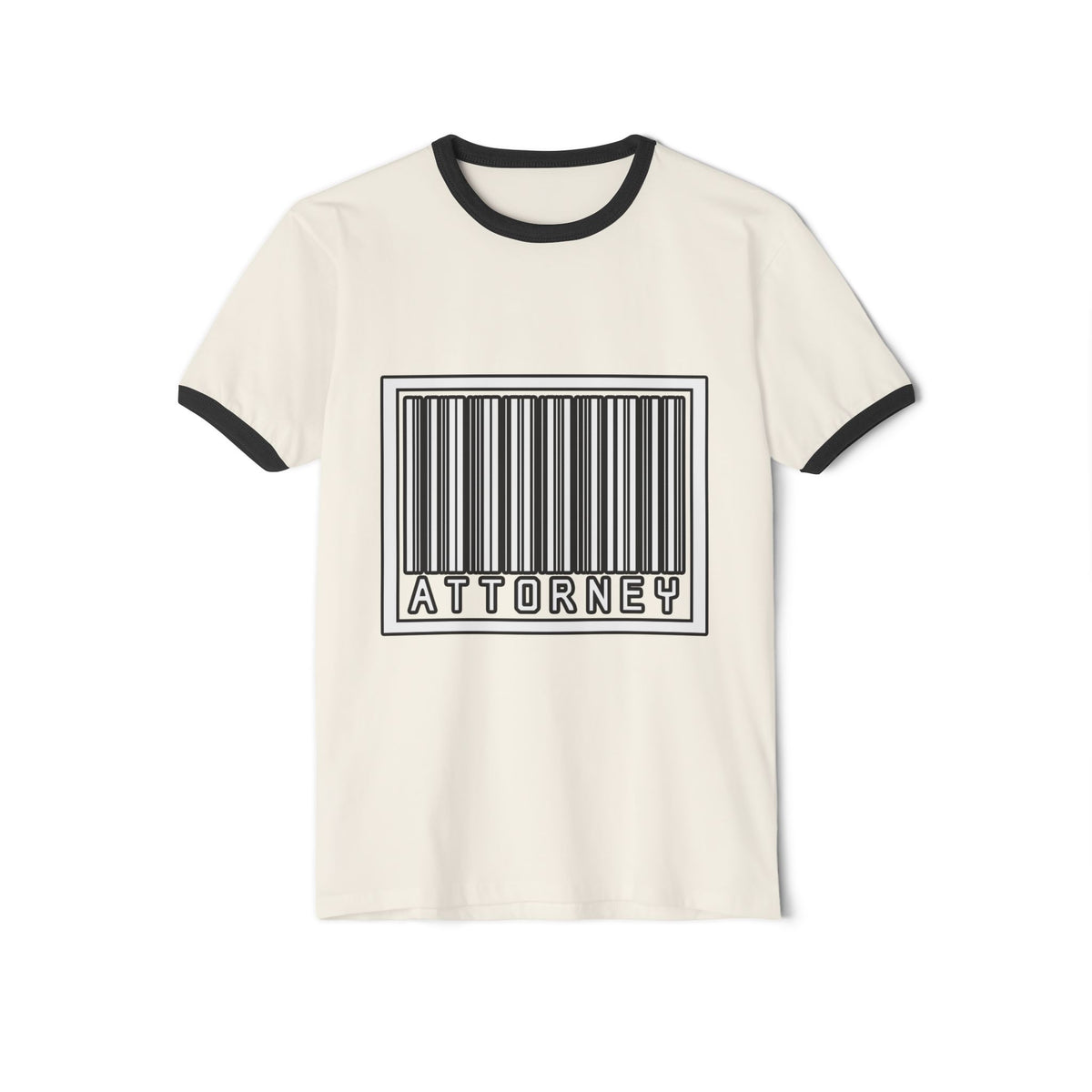 Barcode Attorney - Unisex Cotton Ringer T-Shirt