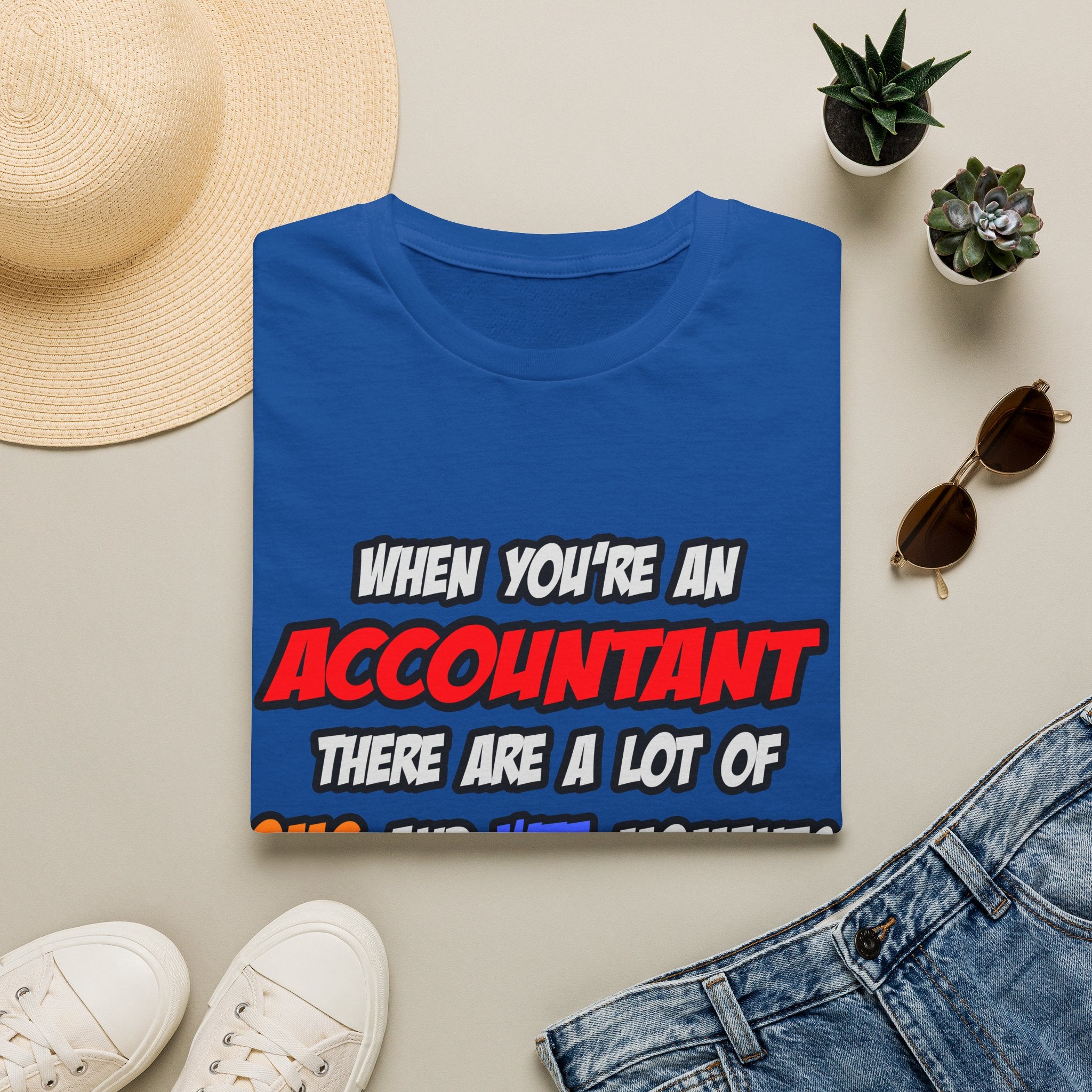 Accountant .. OMG WTF LOL - Unisex Softstyle T-Shirt